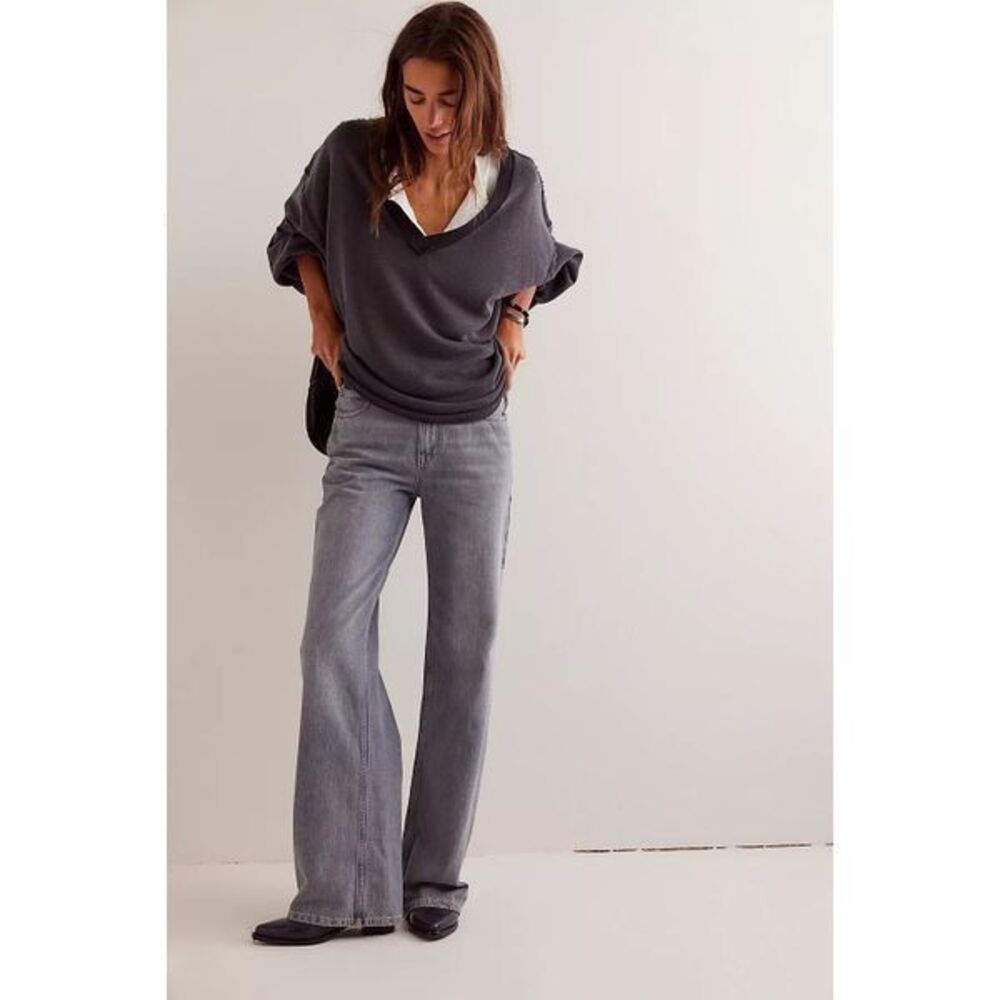Free People We The Free Tinsley Baggy High-Rise Jeans Size 30